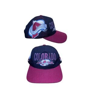 Vintage Sport Specialties Shadow Snapback Hat Colorado Avalanche NHL One Size